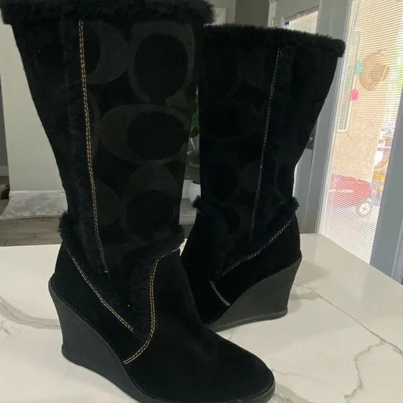 Coach Jordana Signature boots 5.5 M - Picture 2 of 9